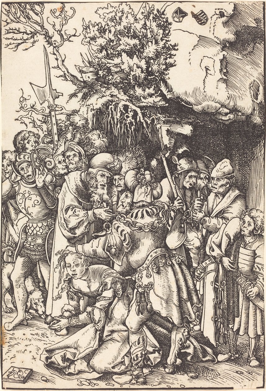 O Martírio de Santa Bárbara de Lucas Cranach the Elder