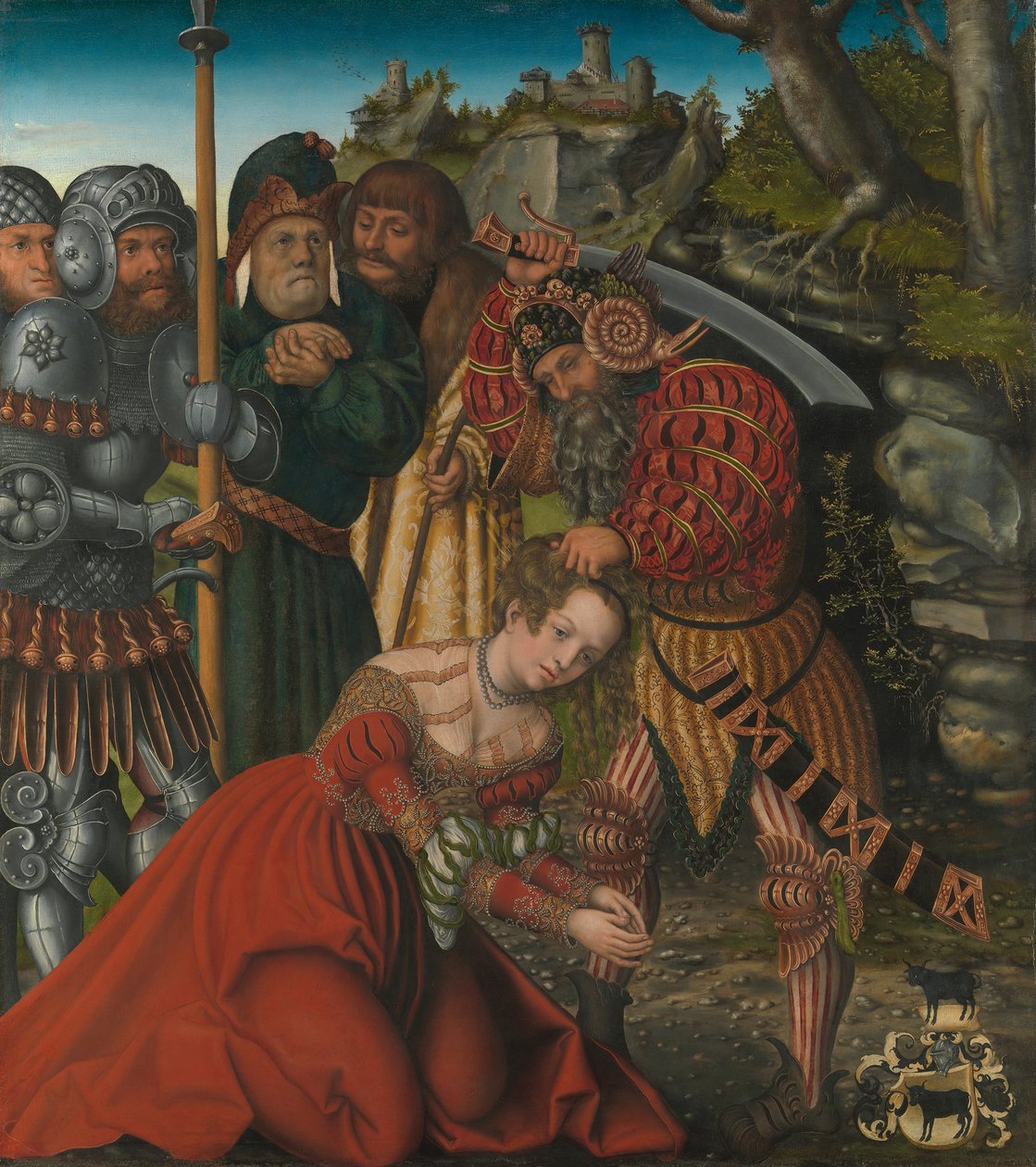 O martírio de Santa Bárbara, ca. 1510 de Lucas Cranach the Elder
