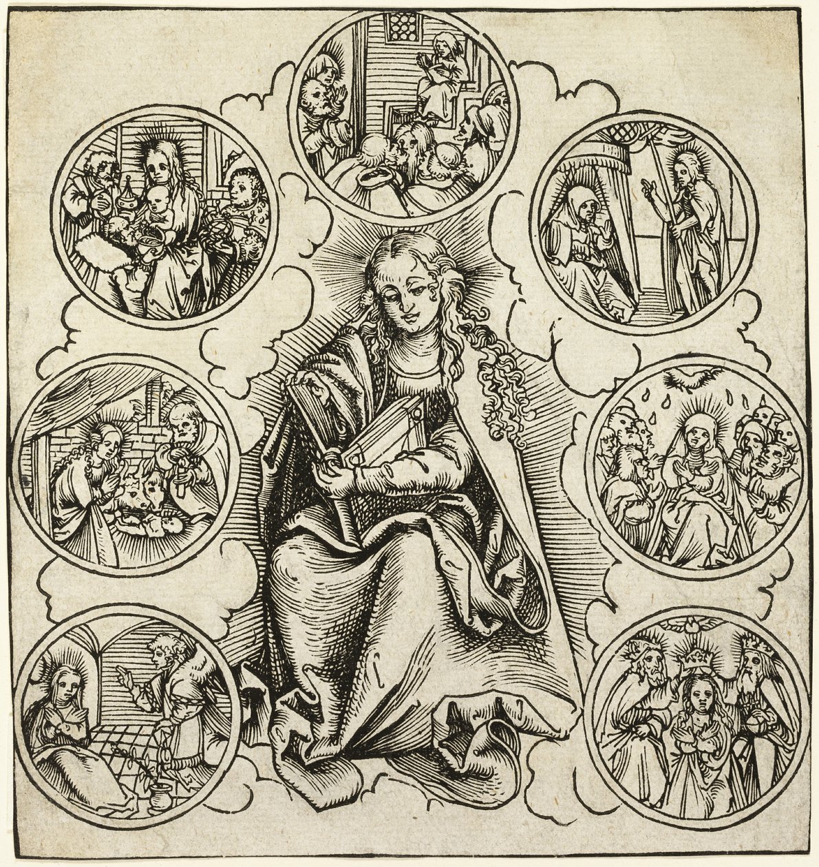 As sete alegrias de Maria de Lucas Cranach the Elder