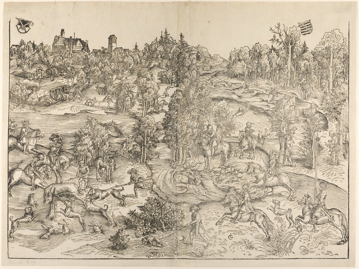 A caça ao veado de Lucas Cranach the Elder