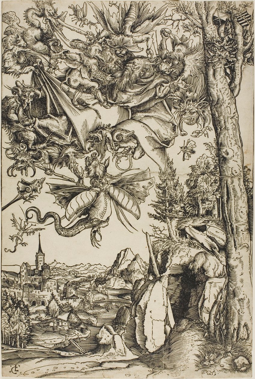 A tentação de Santo António de Lucas Cranach the Elder