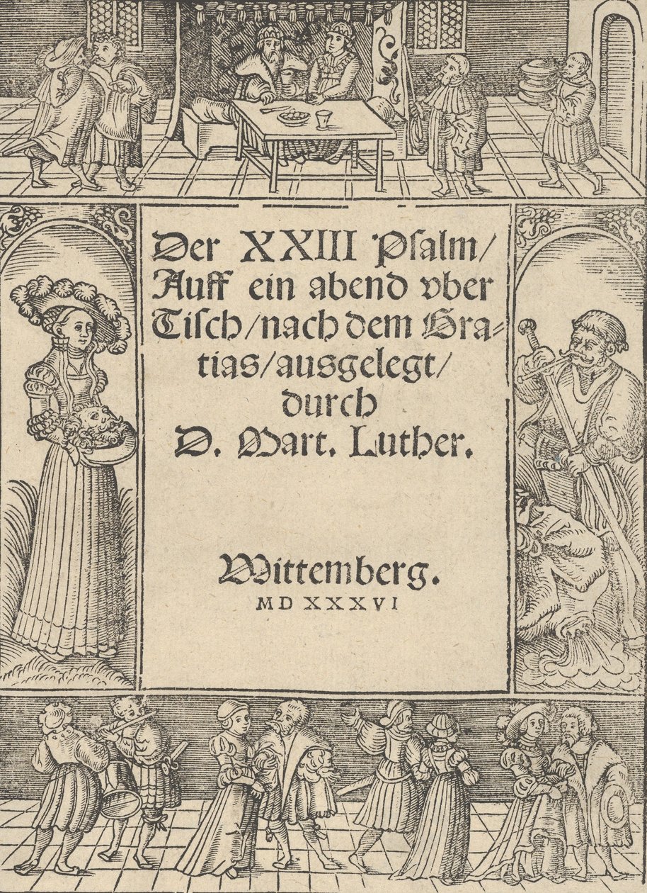 Título - Fronteira com a História de Salomé e São João Batista. de Lucas Cranach the Elder