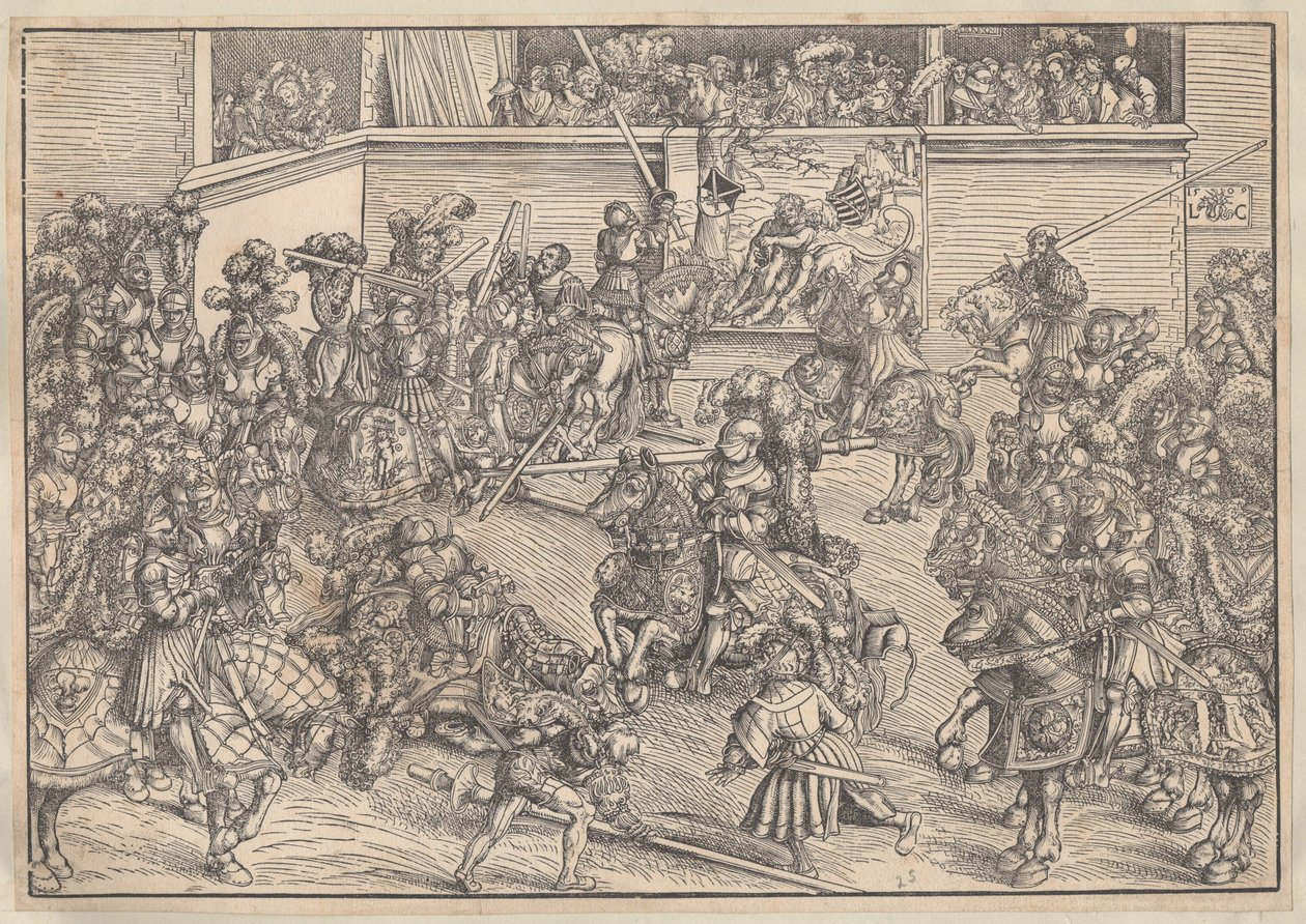 Torneio, 1509 de Lucas Cranach the Elder