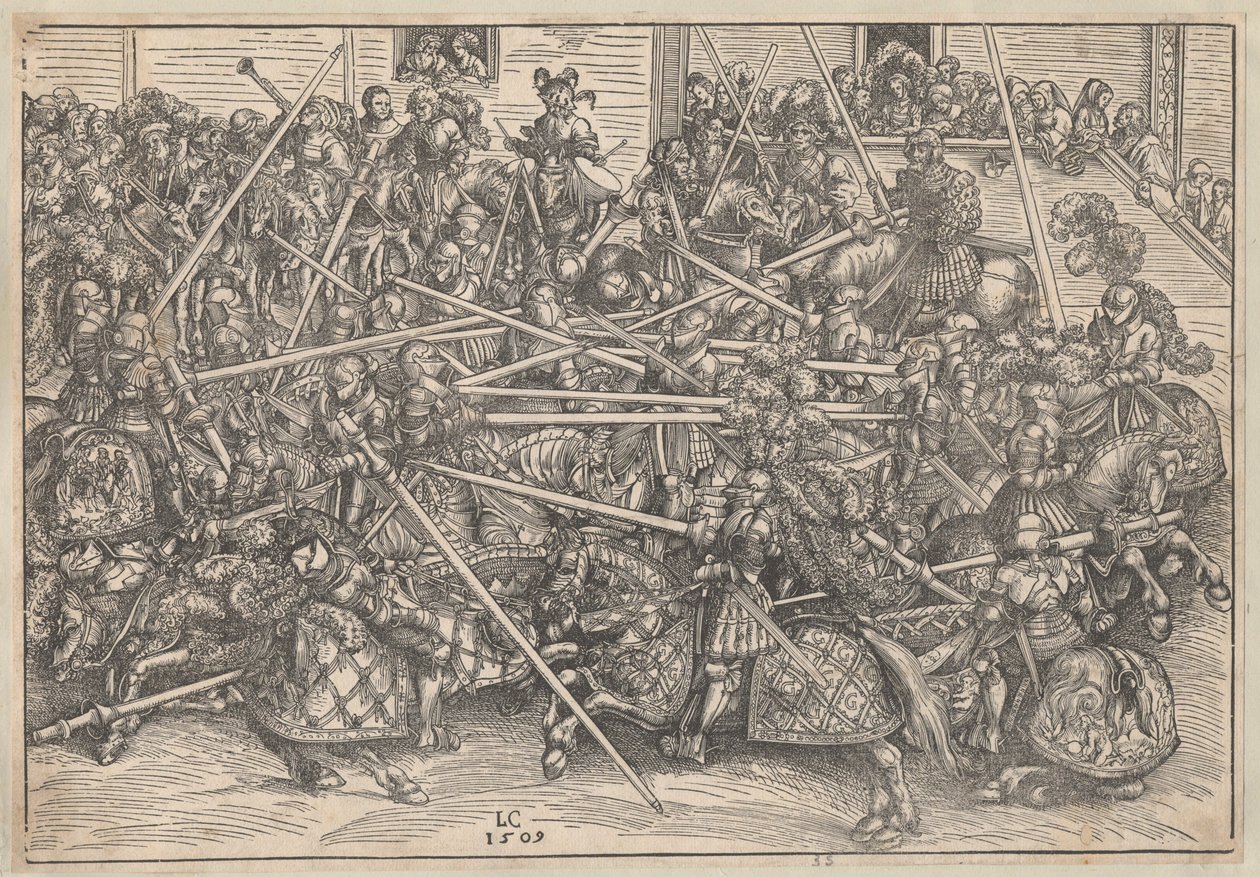 Torneio, 1509 de Lucas Cranach the Elder