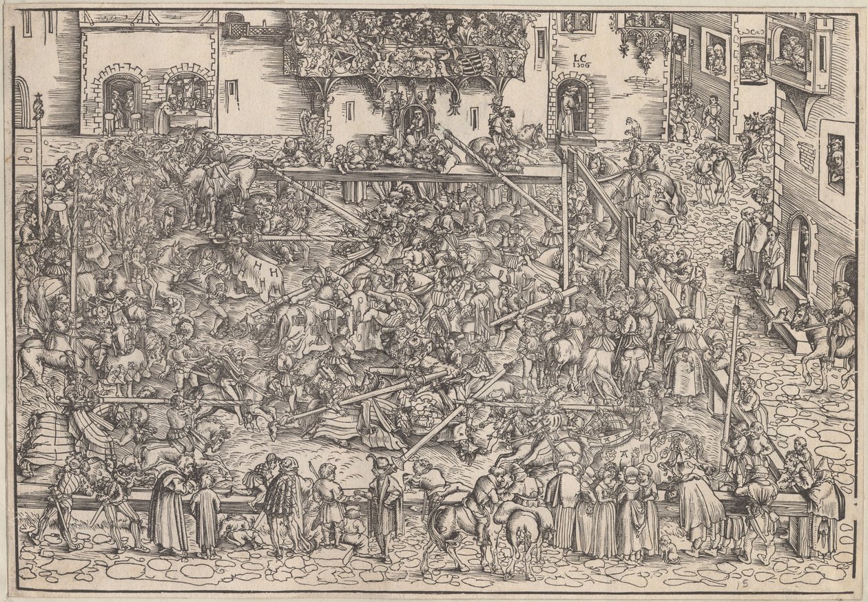 Torneio, 1509 de Lucas Cranach the Elder