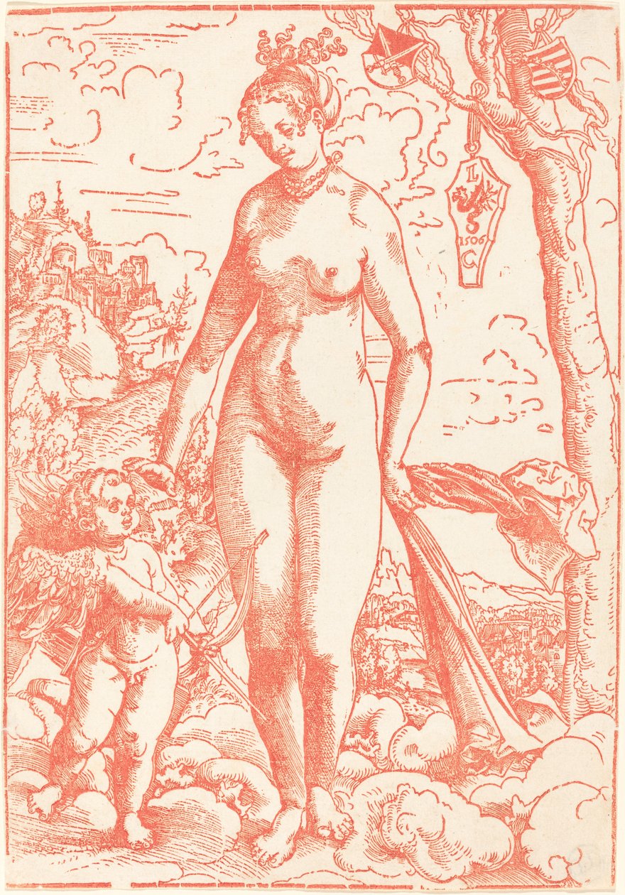 Vênus e Cupido de Lucas Cranach the Elder