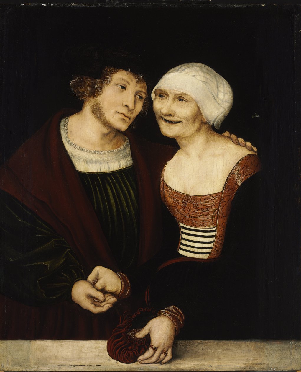 Jovem e velha de Lucas Cranach the Elder