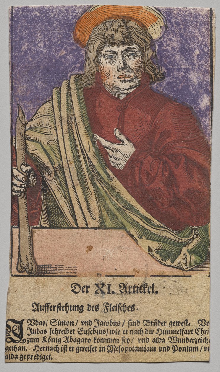 Judas de Cristo, os Apóstolos, e São Paulo de Lucas Cranach the Elder, After
