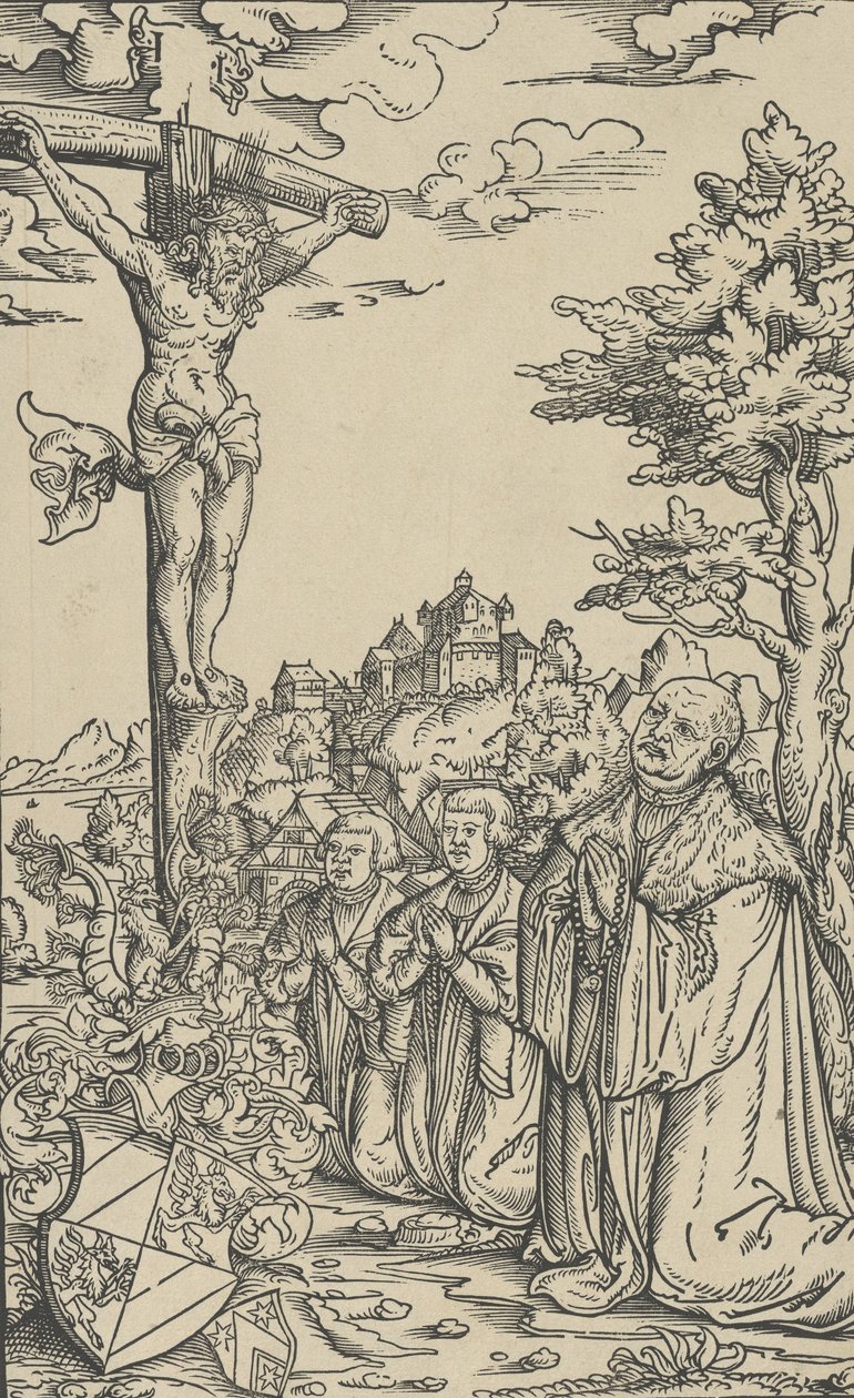 Livro-Placa de Christoph Scheurl, século XVI de Lucas Cranach the Younger  