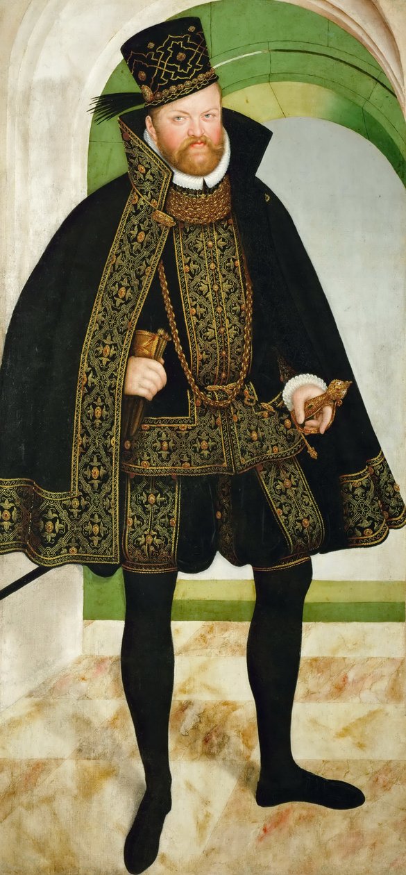 Alemão: Eleitor Augusto da Saxónia (1526-1586) Augustus, Eleitor da Saxónia (1526-1586) de Lucas Cranach the Younger