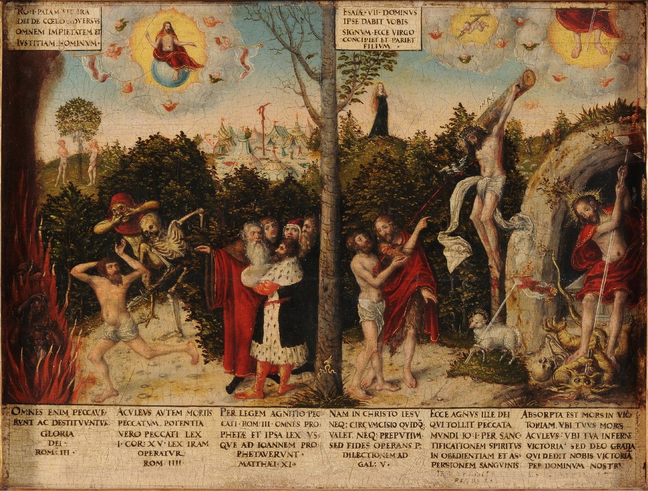 Lei e Graça de Lucas Cranach the Younger