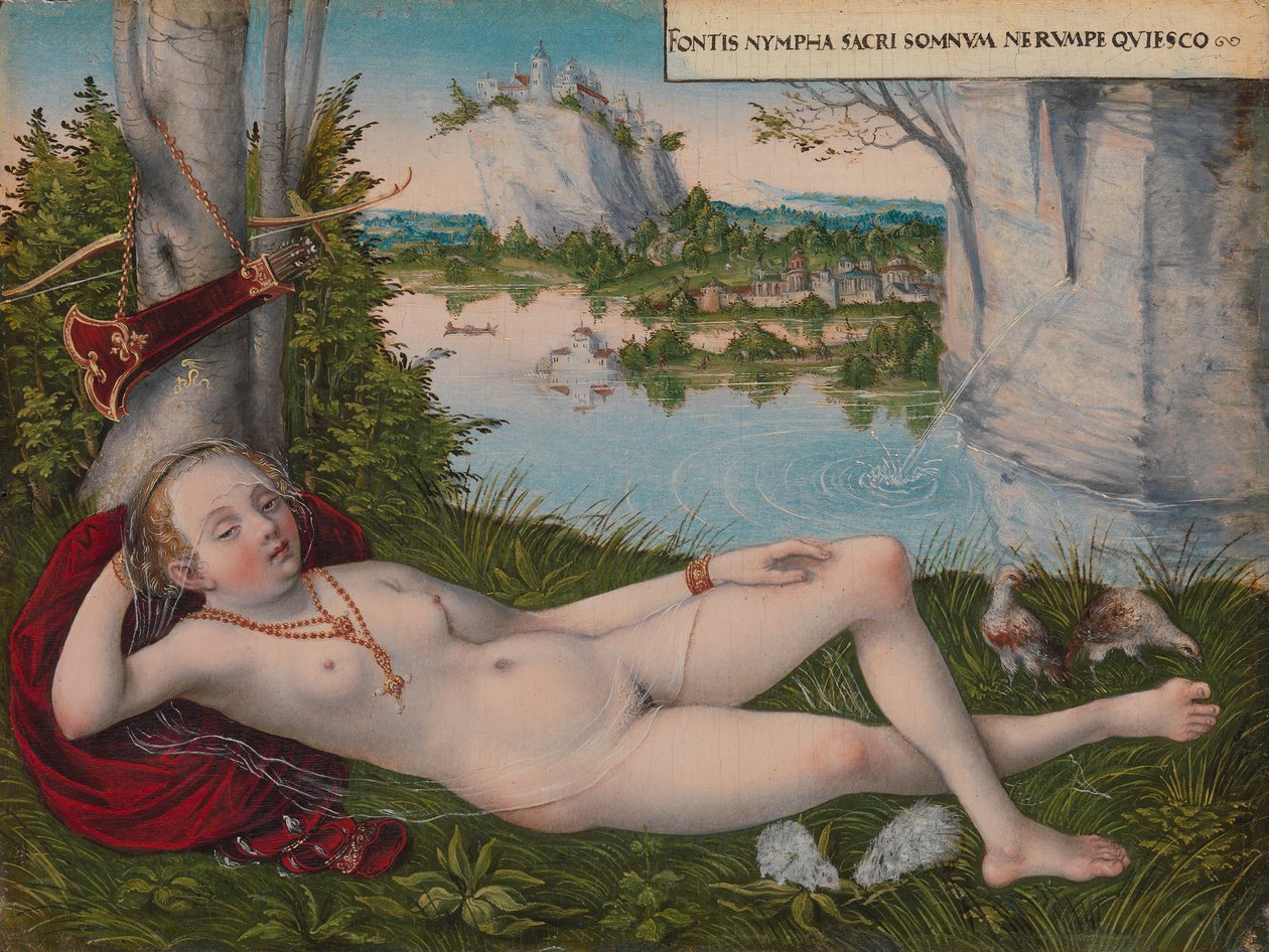 Ninfa da Primavera, ca. 1545-50. de Lucas Cranach the Younger