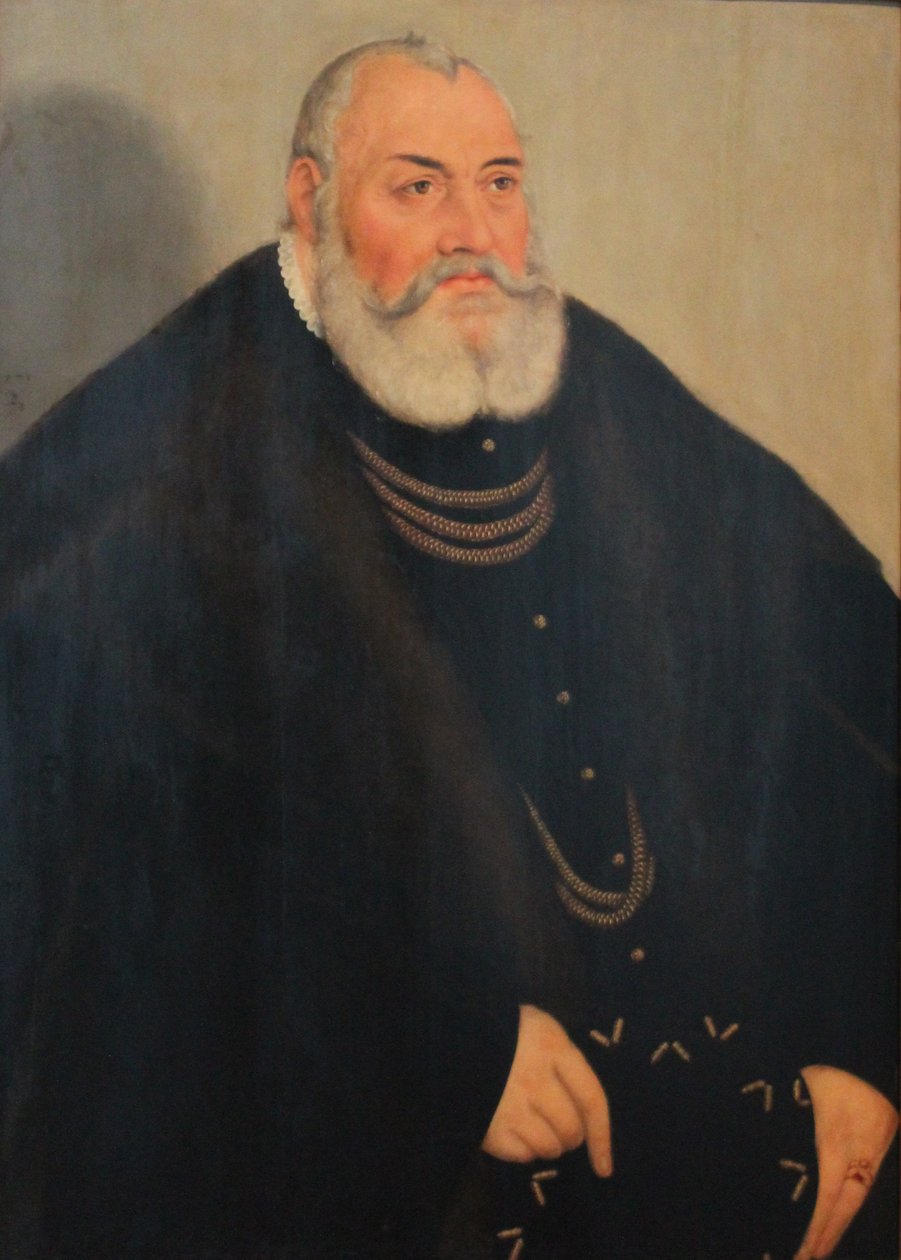 Retrato de Jorge, o Piedoso, de Brandenburgo-Ansbach de Lucas Cranach the Younger