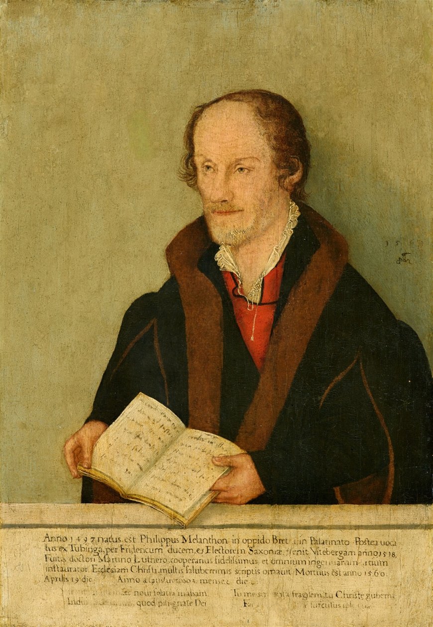 Retrato de Philipp Melanchthon de Lucas Cranach the Younger