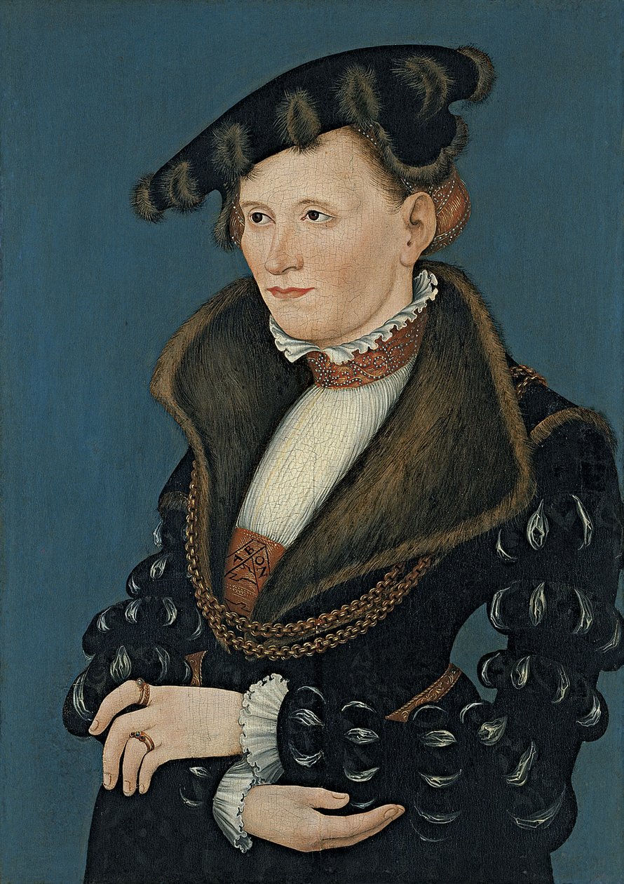Retrato de uma mulher, 1539 de Lucas Cranach the Younger