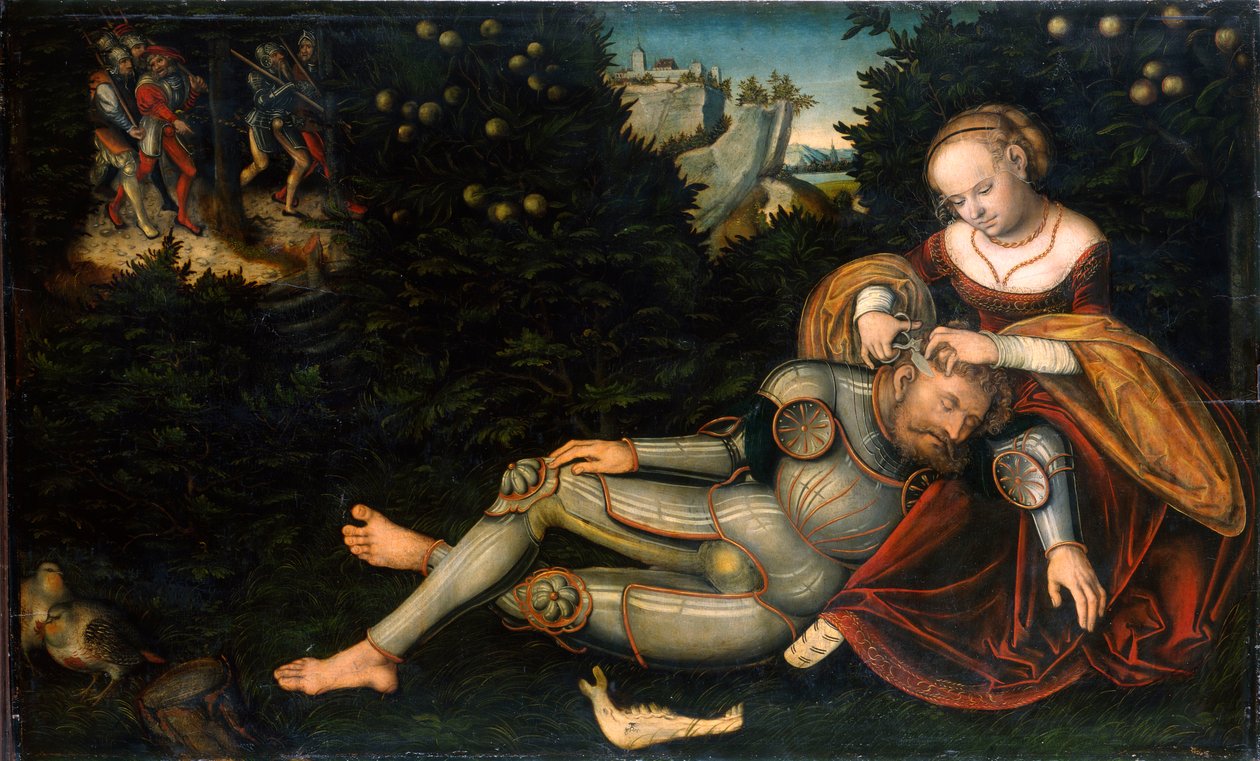Sansão e Dalila de Lucas Cranach the Younger
