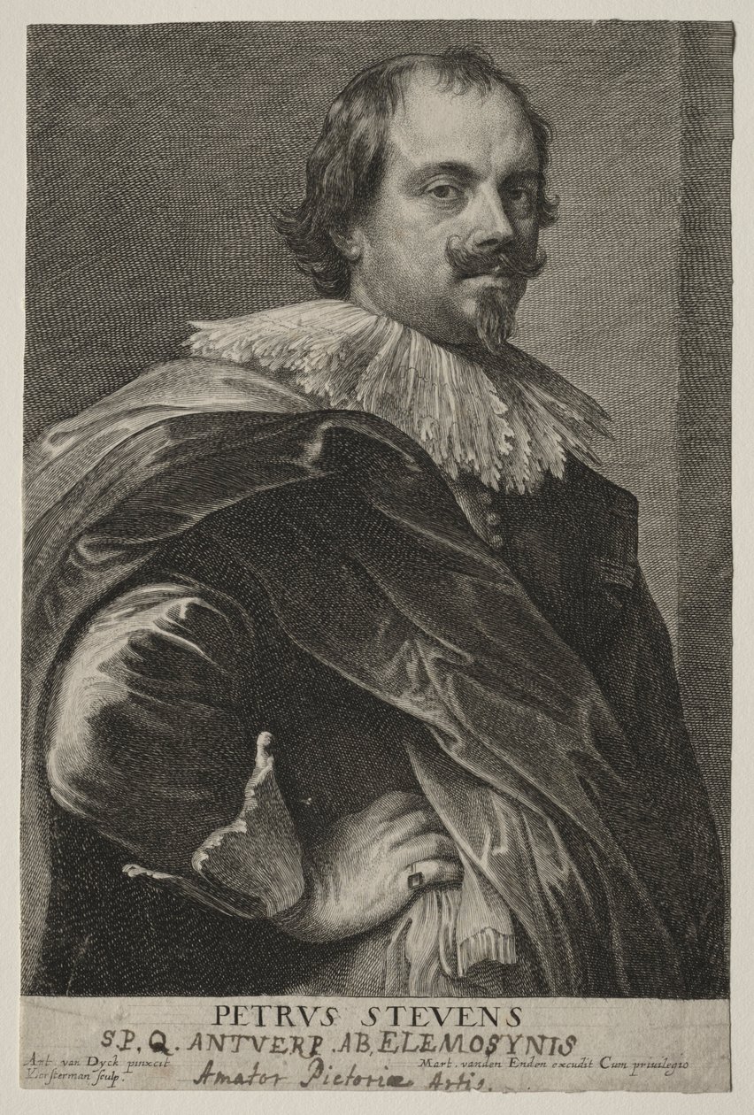 Retrato de Peter Stevens. de Lucas Emil Vorsterman