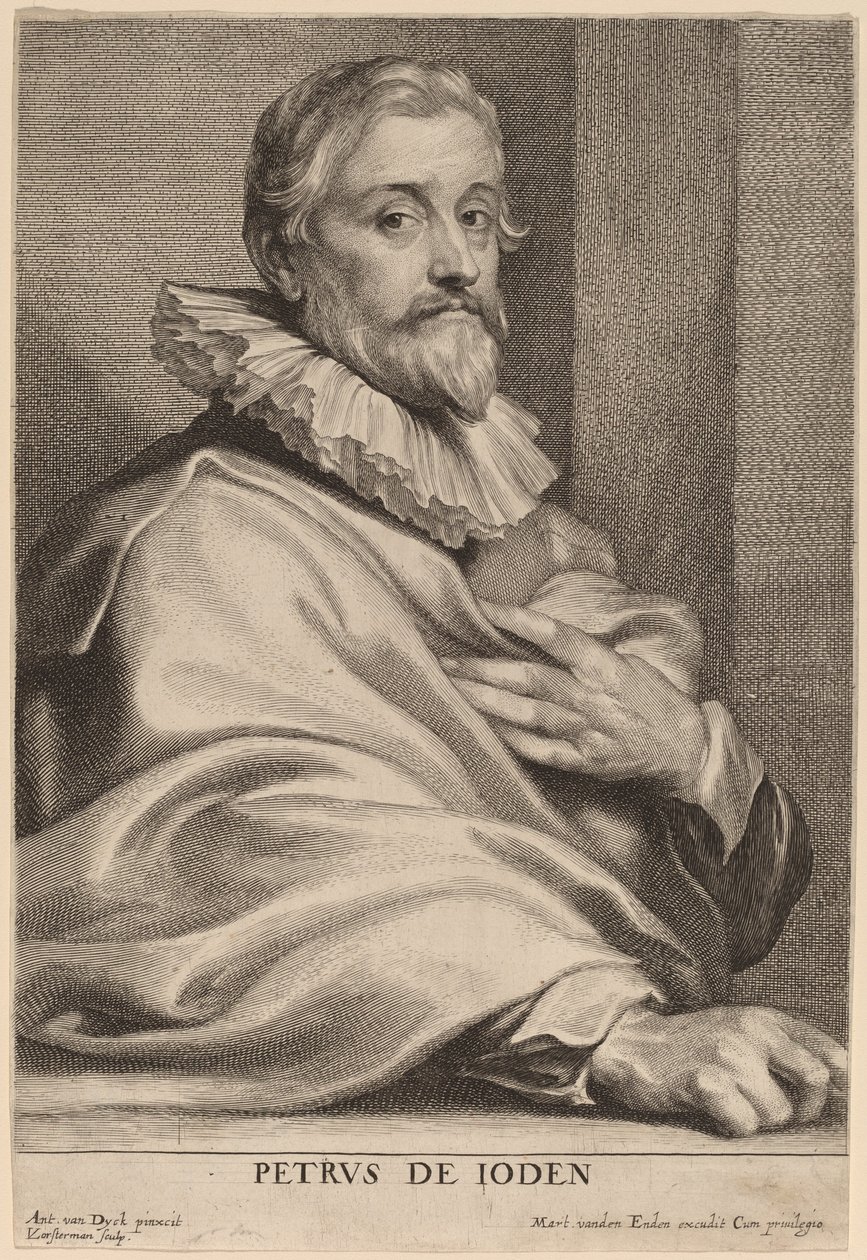 Pieter de Jode, o Velho de Lucas Emil Vorsterman after Sir Anthony van Dyck