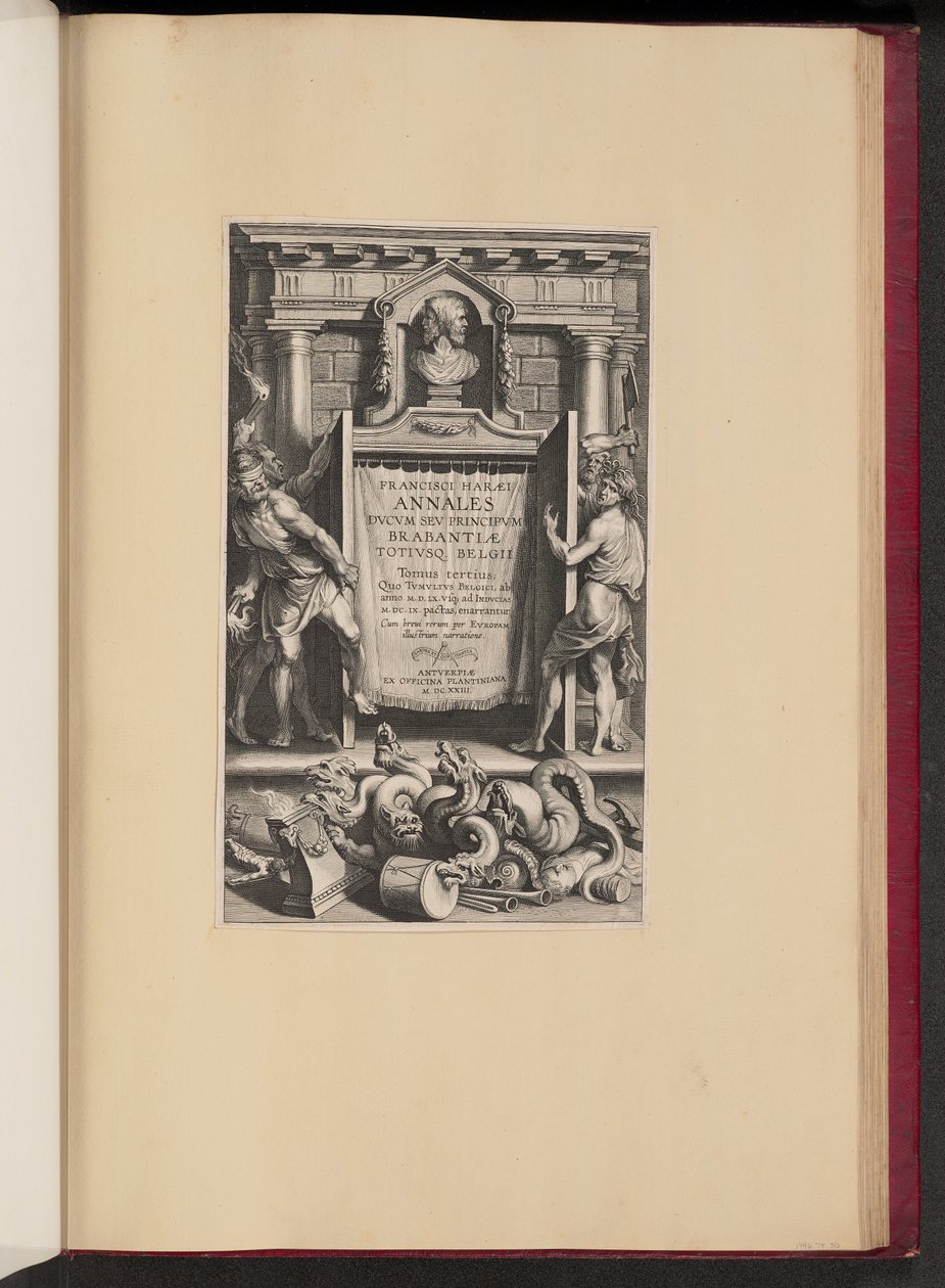 Página de rosto para Francis van Haer de Lucas Emil Vorsterman after Sir Peter Paul Rubens