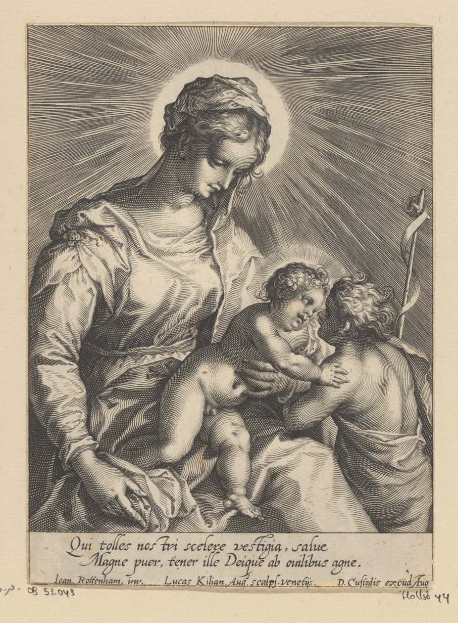 Maria com o Menino e João Batista de Lucas Kilian
