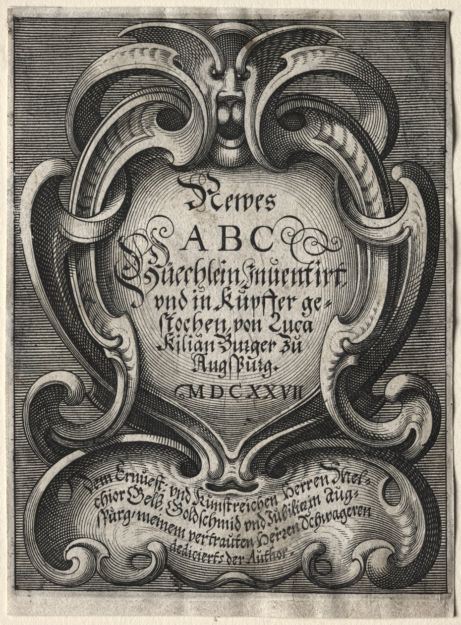 Novo livreto ABC, 1627. de Lucas Kilian