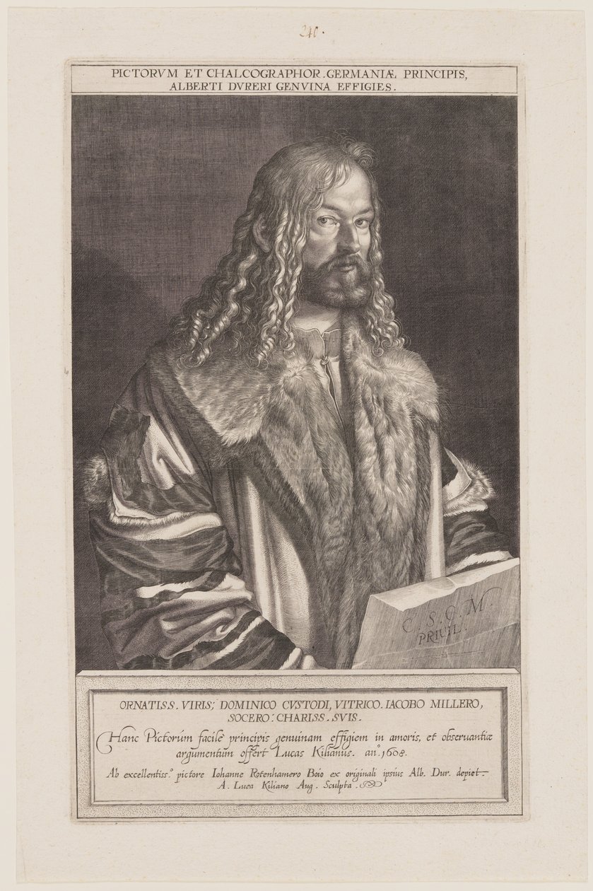 Retrato de Albrecht Dürer de Lucas Kilian