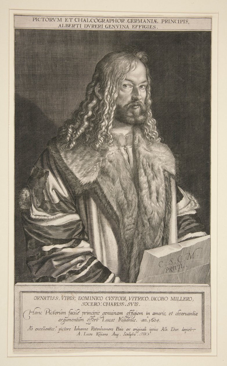 Retrato de Albrecht Dürer de Lucas Kilian