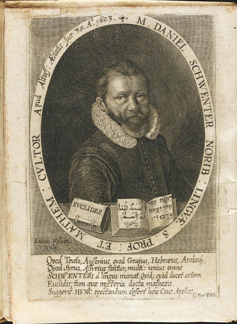 Retrato de Daniel Schwenter 1585-1636 de Lucas Kilian