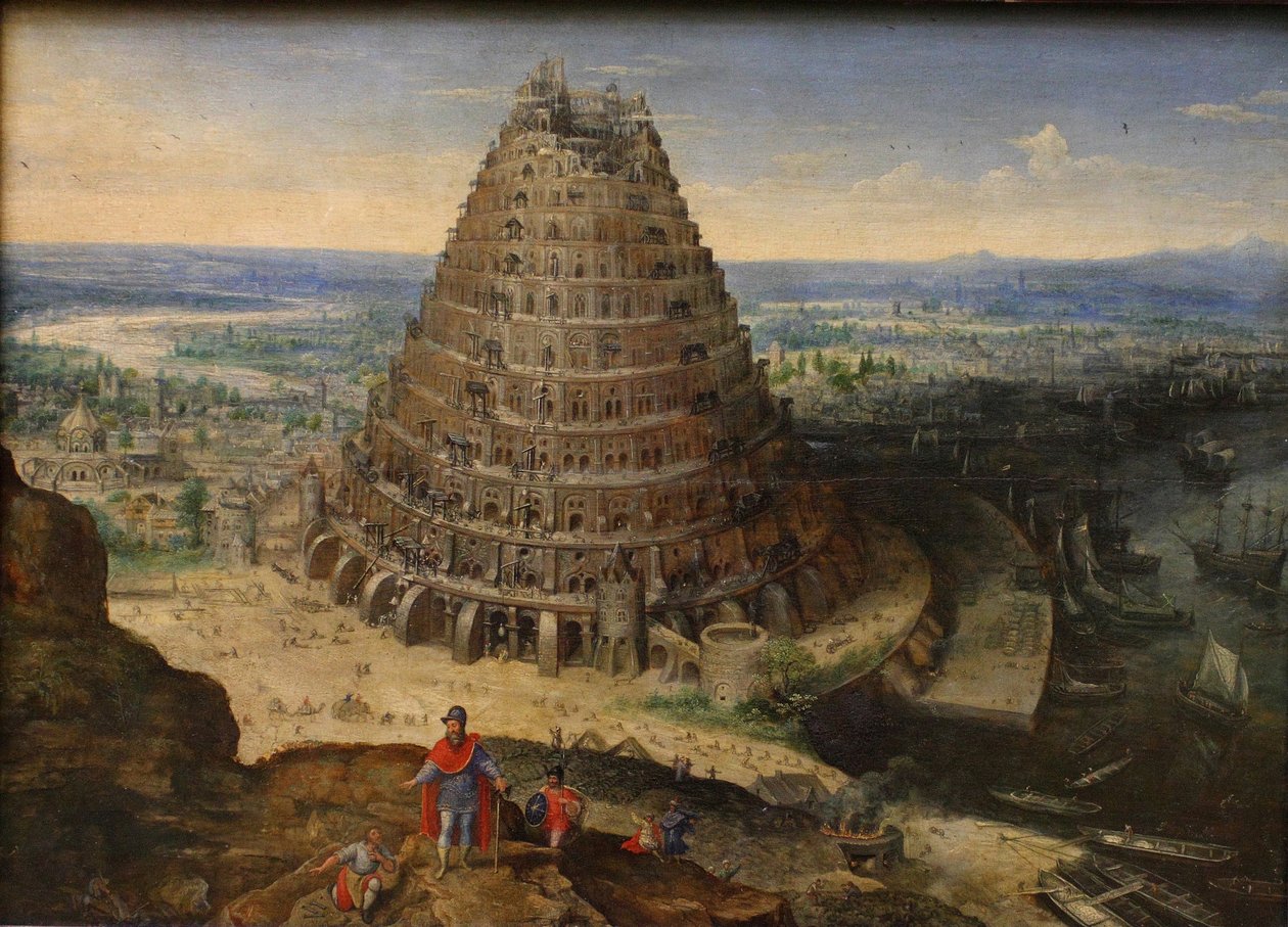 A Torre de Babel, 1594 de Lucas Valckenborch van