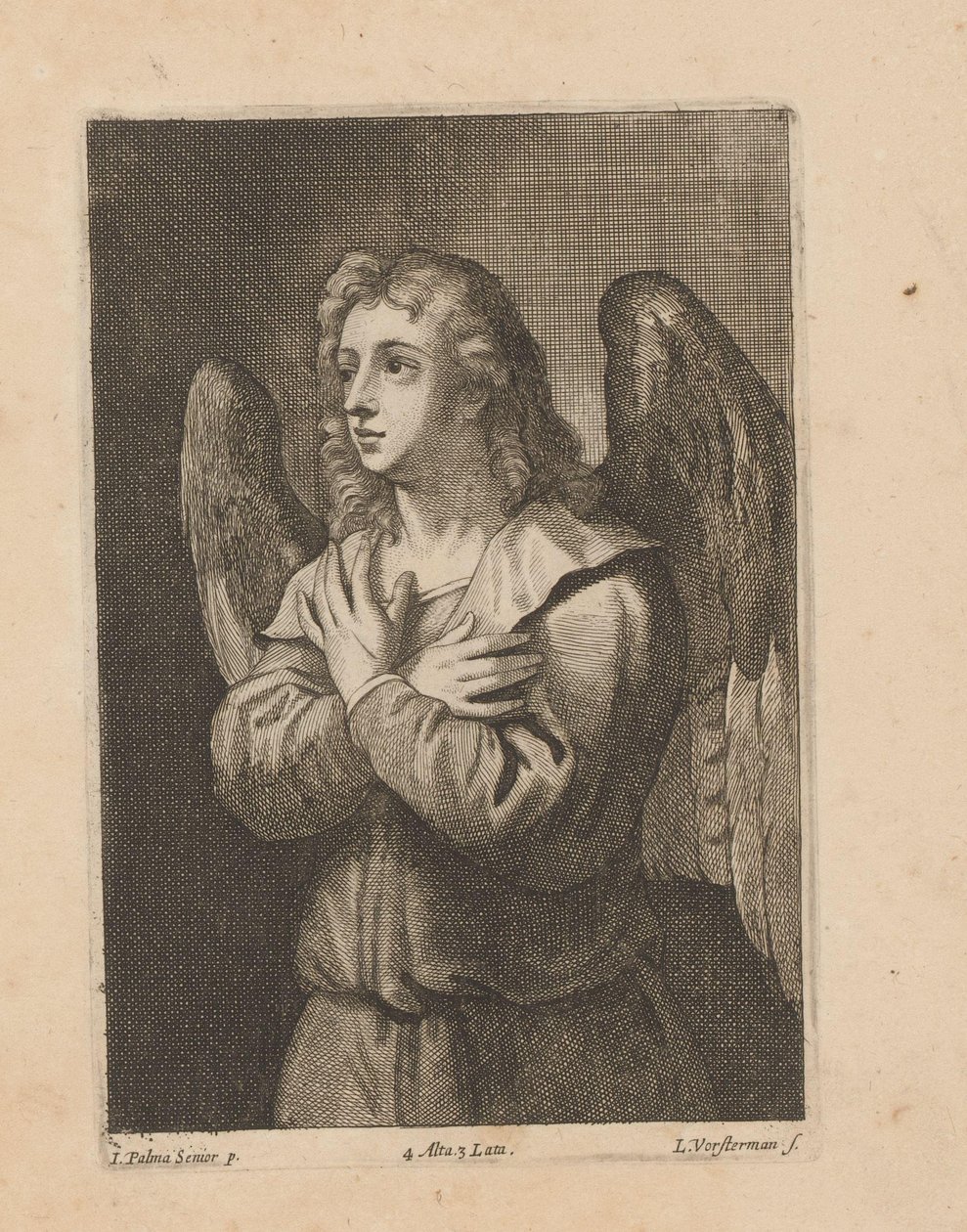 Anjo com as mãos dobradas de Lucas Vorsterman (II)