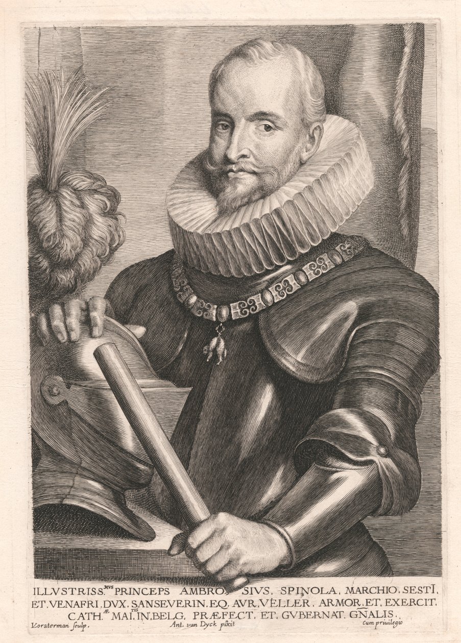 Illustrissmus Ambrossmus Spinola, Marchio Sest I de Lucas Vorsterman