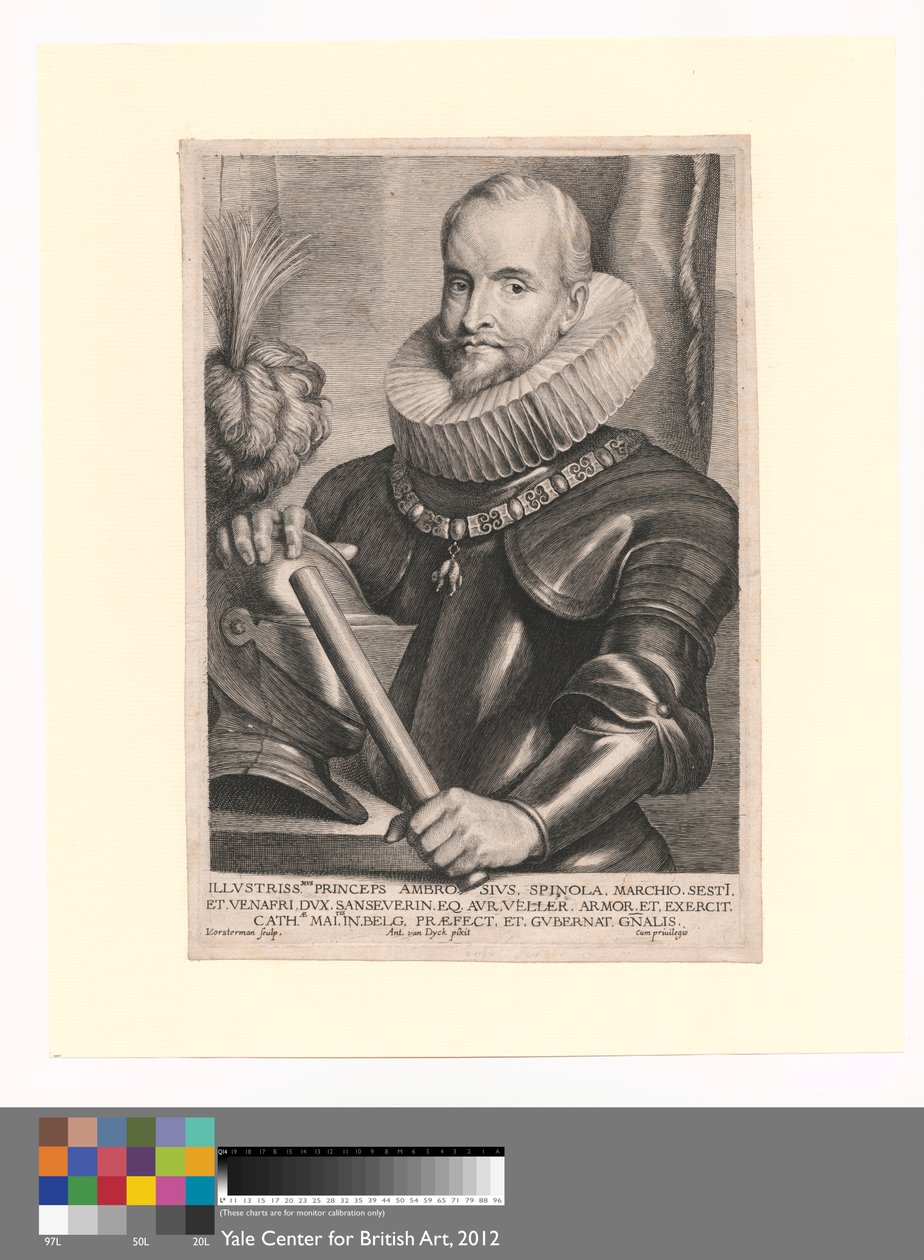 Illustrissmus Princeps Ambrosius, Spinola, Marchio Sest I de Lucas Vorsterman