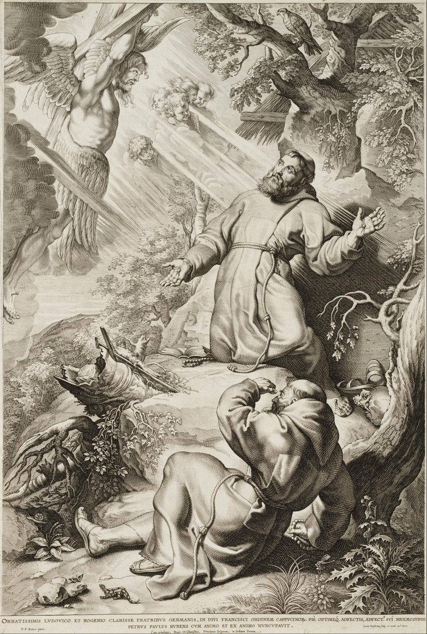 São Francisco recebendo os estigmas de Lucas Vorsterman the Elder