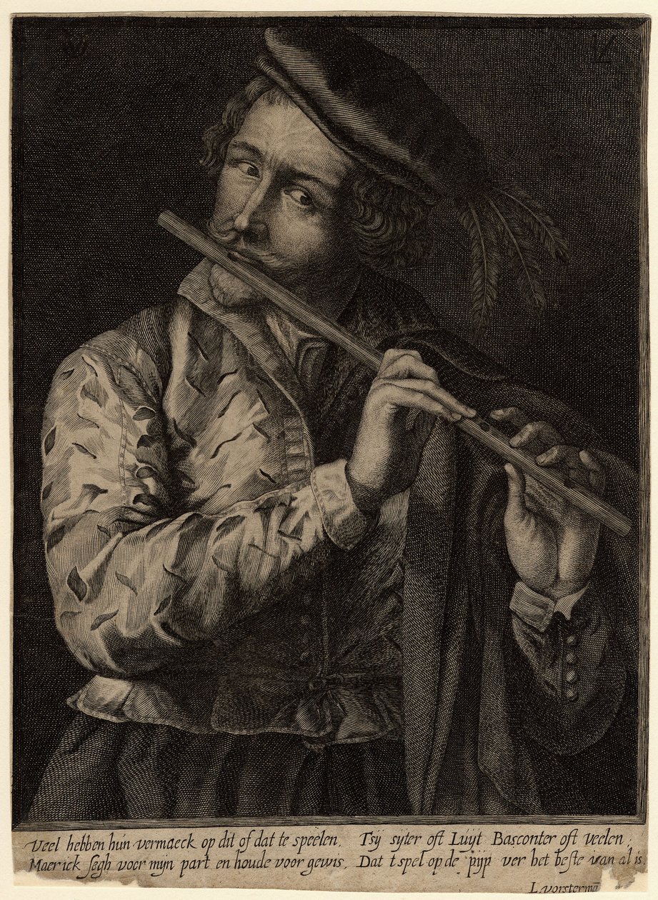 O tocador de flauta de Lucas Vorsterman the Elder