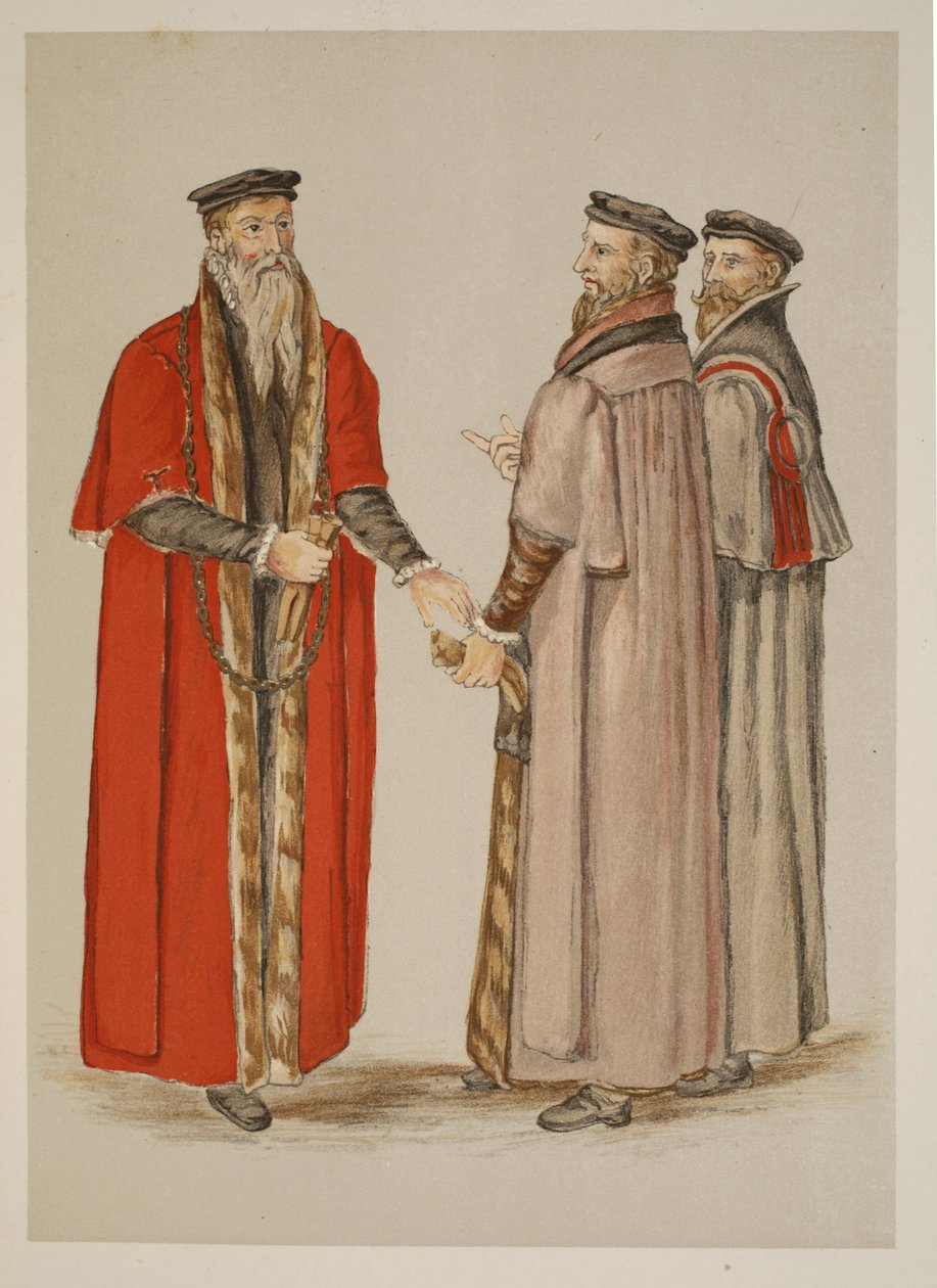 Lord Mayor, vereadores e fígados, de uma descrição da Inglaterra escrita durante o reinado de Elizabeth I de Lucas de Heere
