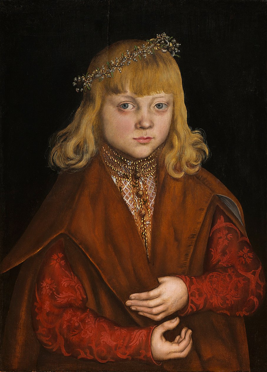 Um Príncipe da Saxônia, c.1517 (óleo no painel) de Lucas the Elder Cranach