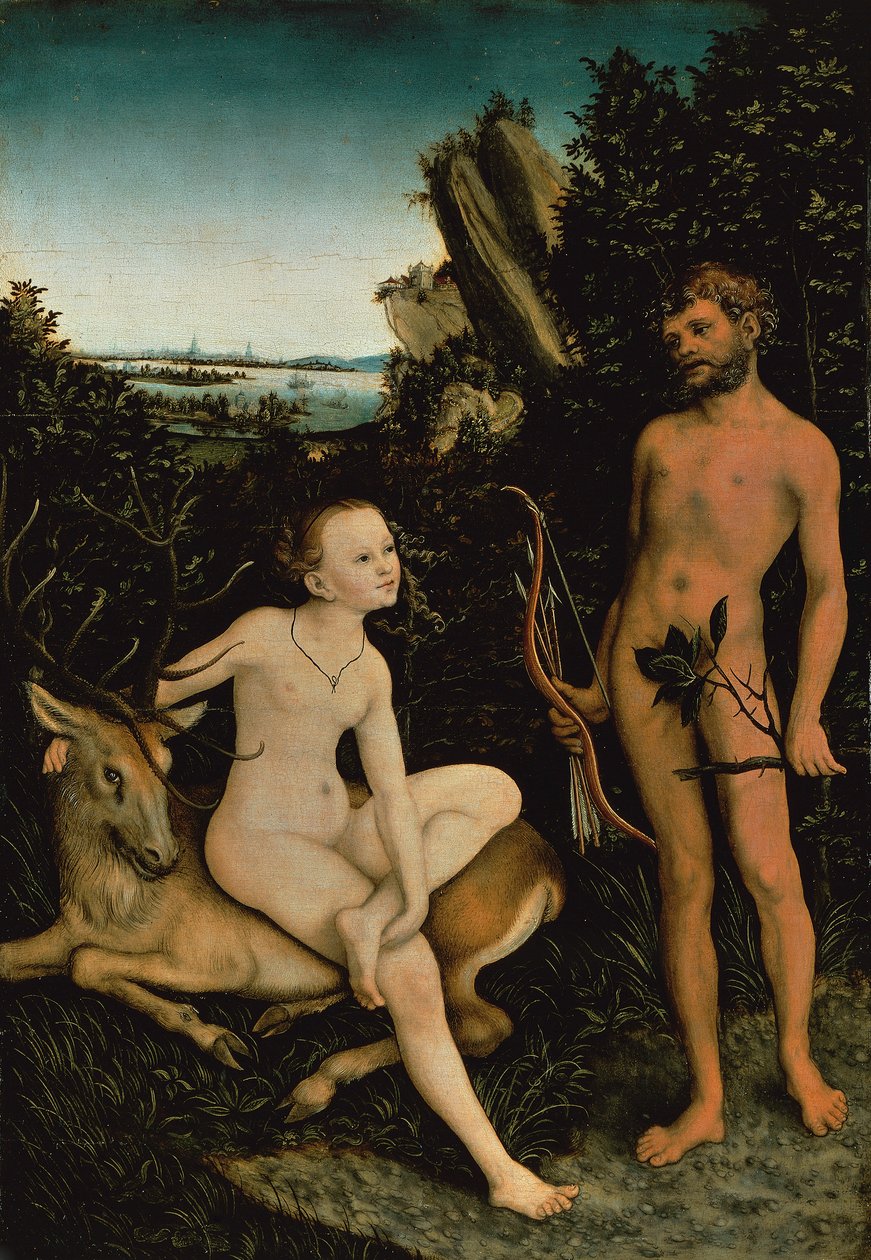 Apollo e Diana de Lucas the Elder Cranach