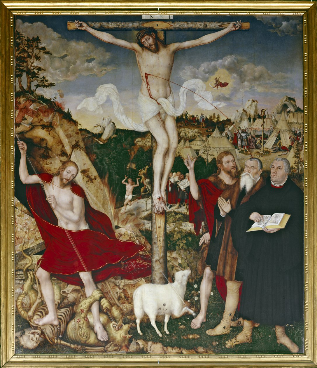 Cristo na Cruz de Lucas the Elder Cranach