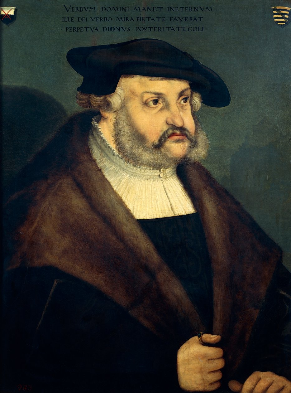 Frederico III da Saxônia, conhecido como Wise (Torgau de Lucas the Elder Cranach