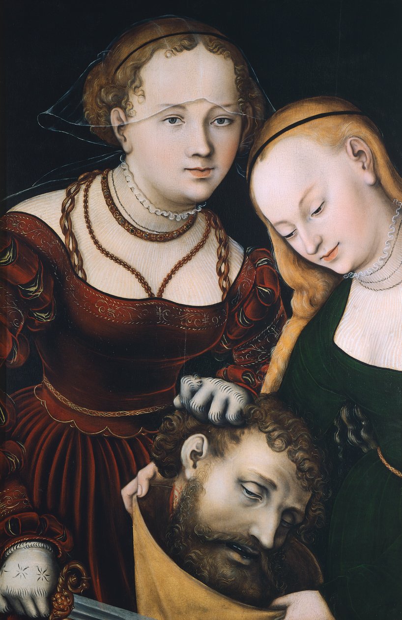 Judite com a Cabeça de Holofernes por Lucas Cranach Elder (1472-1553) de Lucas the Elder Cranach