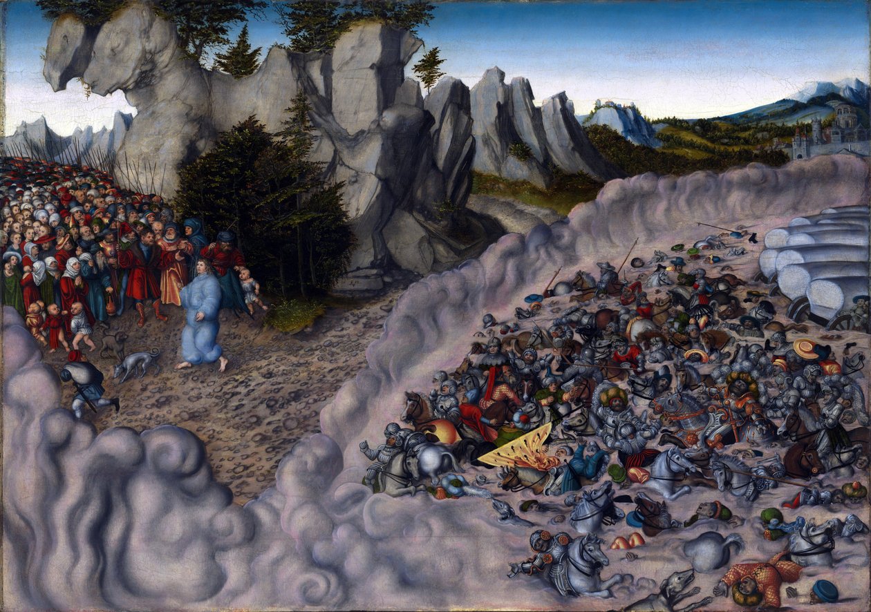 "La traversee de la merge par le peuple israelite, l