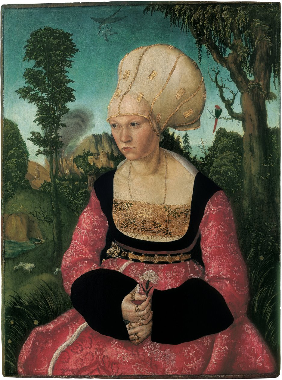 Retrato de Anna Cuspinian, de Cranach, Lucas, o Ancião (1472-1553). Óleo sobre madeira de Lucas the Elder Cranach