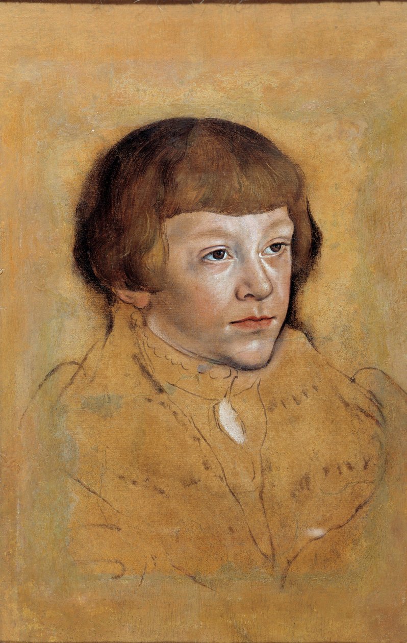 Retrato de um Príncipe da Saxônia Desenho de Lucas Cranach, o Ancião (1472-1553) de Lucas the Elder Cranach
