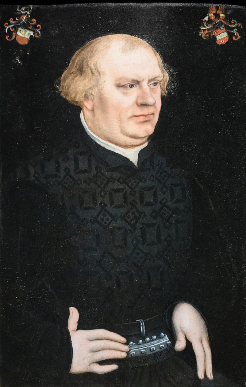 Retrato de um homem de Lucas the Elder Cranach