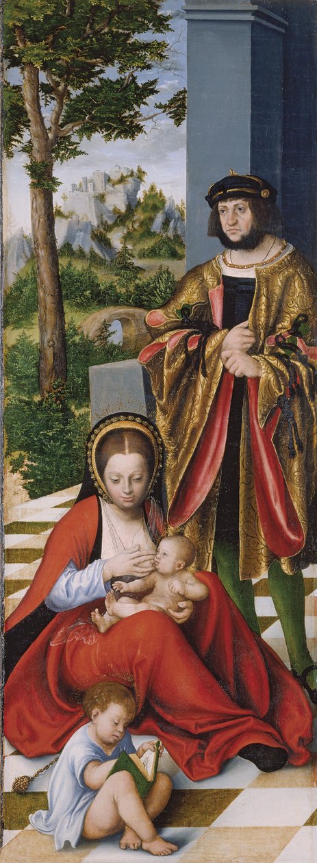 O Santo Parentesco (o chamado Retábulo de Torgau) painel esquerdo de Lucas the Elder Cranach