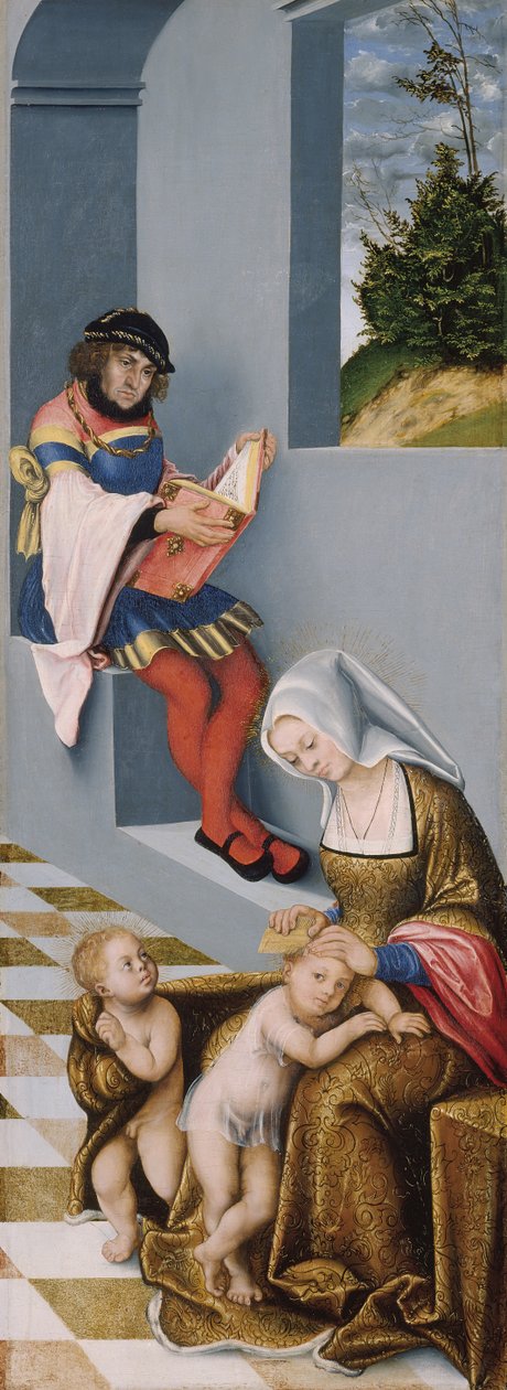 O Santo Parentesco (o chamado Retábulo de Torgau) painel direito de Lucas the Elder Cranach