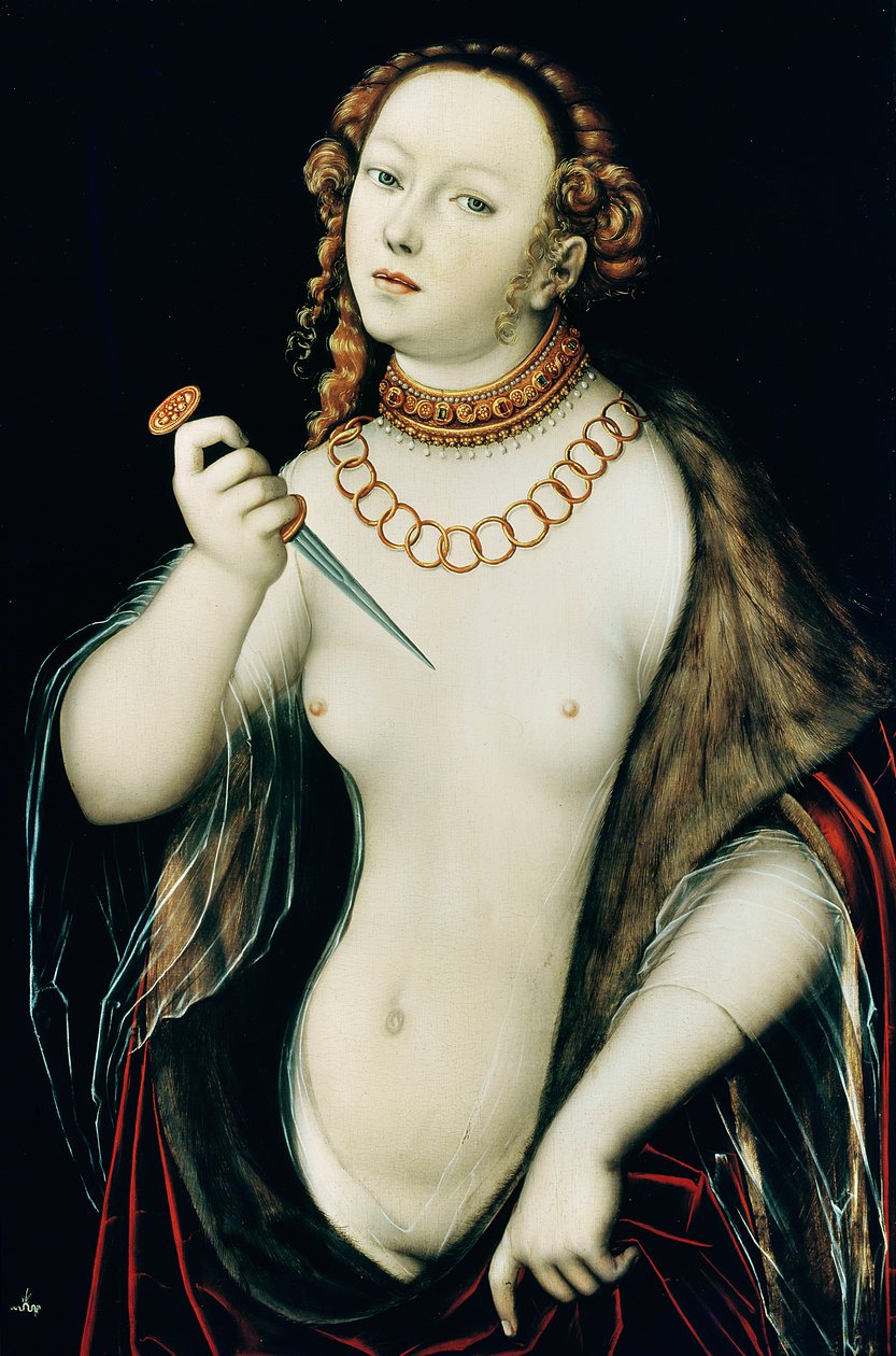 O Suicídio de Lucretia de Lucas the Elder Cranach