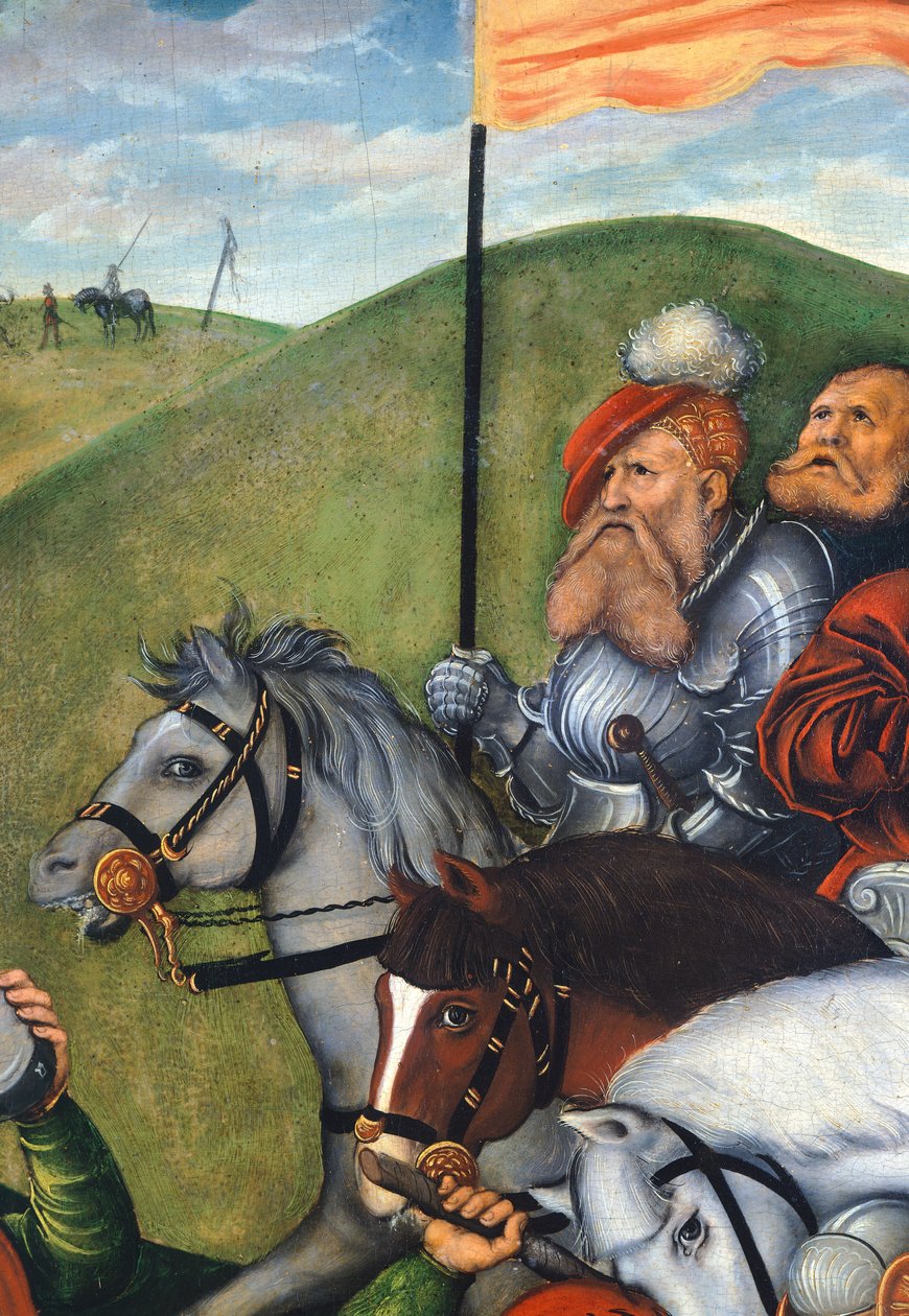 Way to Calvary de Lucas Cranach Elder (1472-1553), Detail de Lucas the Elder Cranach