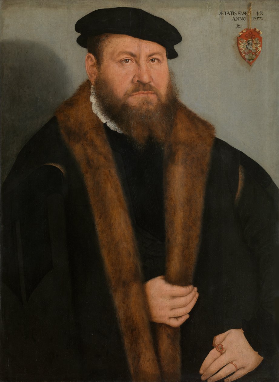 Retrato de um homem de Lucas the Younger Cranach