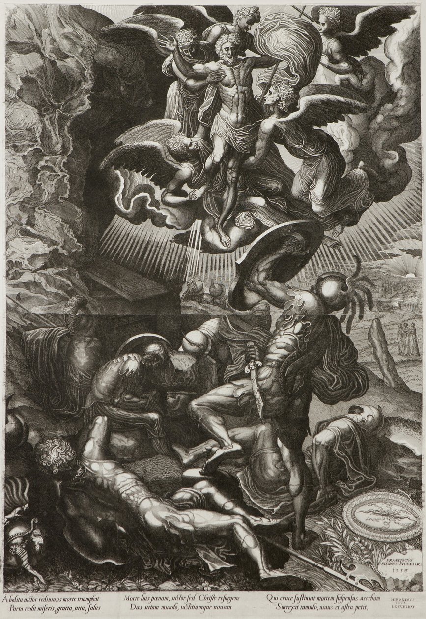 A ressurreição de Cristo, 1557 de Lucas van Doetechum